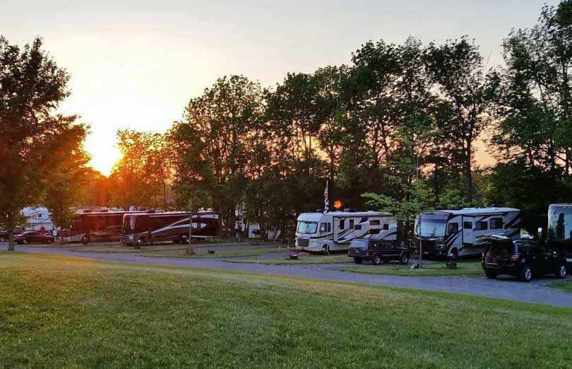 RV and tent campsites at Adventure Bound Southwoods